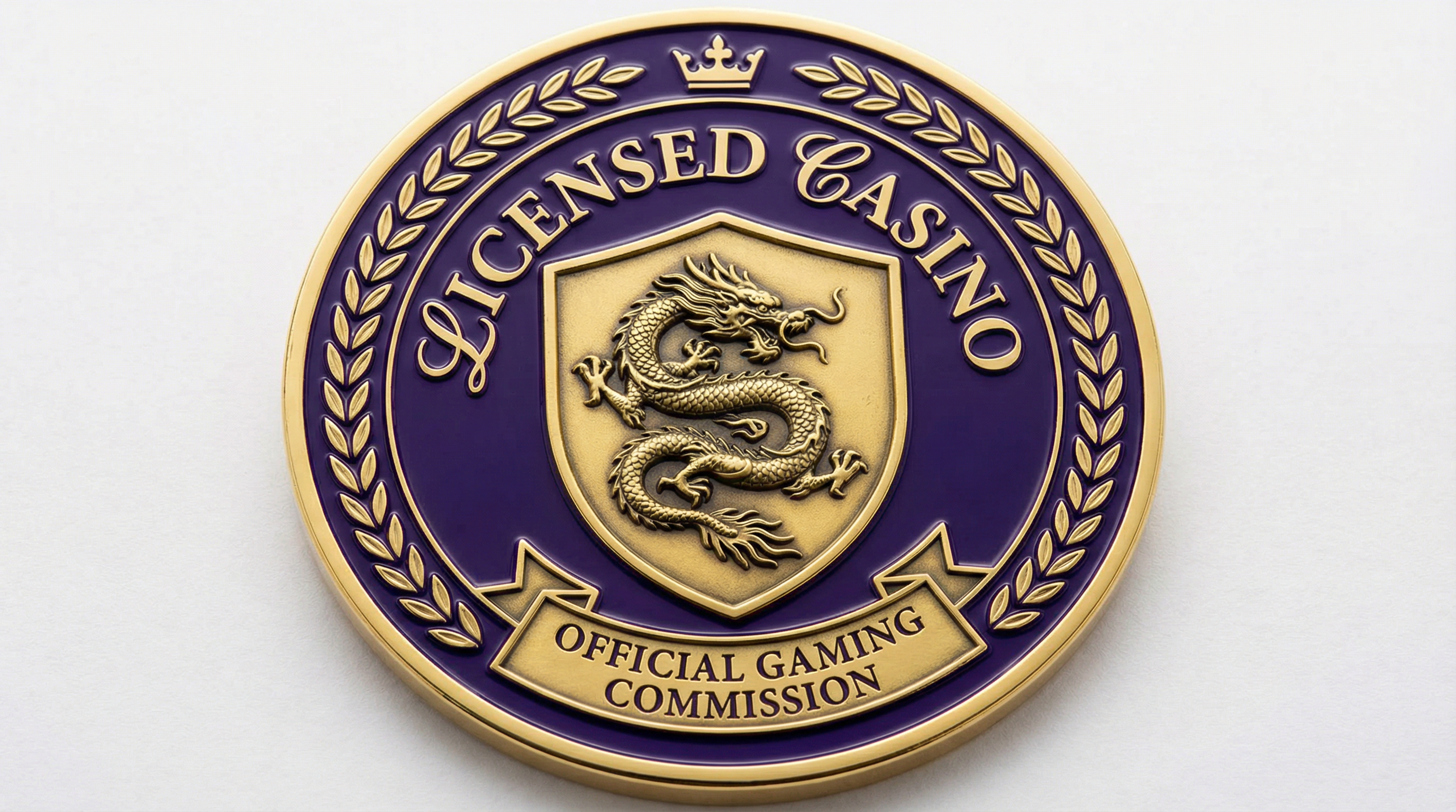 澳门博彩监察协调局颁发的正规营业牌照徽章